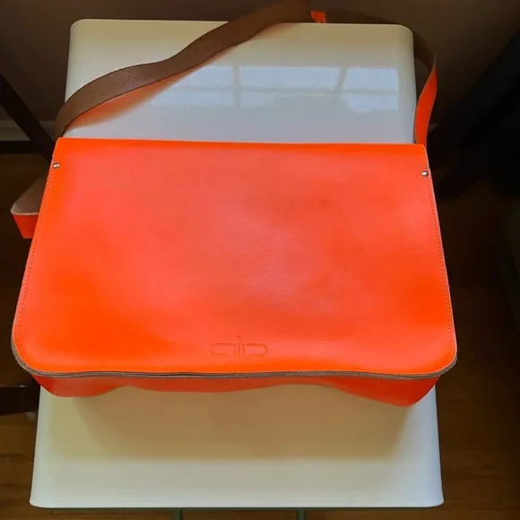 Neon Leather Satchel - Picture 5 of 11